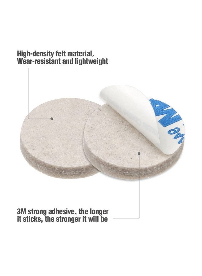Beauenty 90 Pcs Furniture Pads Floor Protectors, Self Adhesive Felt Chair Leg Protectors 25mm,5mm Thick Anti Scratch Felt Pads Furniture Feet Pads for Chair, Table, Wardrobe, Sofa - Image 3