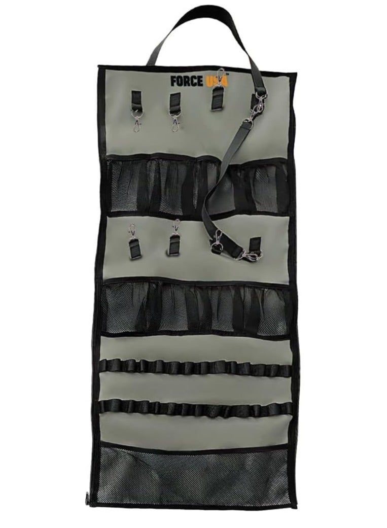 FORCE USA Hanging Organizer Storage, Durable Wall-Mounted Solution for Tools, Accessories, and Gear - Space-Saving Organizer with Multiple Compartments for Home, Garage, and Workshop - Image 1