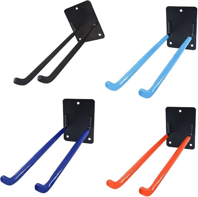 Sky Blue Heavy Duty Garage Storage Hooks 2 Pack Wall Mounted Organizer for Ladders Tools - Image 5