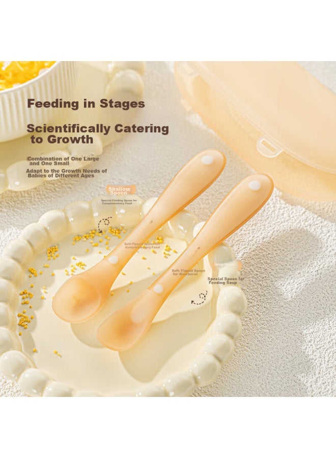 GRASEY Guangyi Silicone Spoon For Infants, Newborn Spoon, Baby Food Soft Spoon, Feeding Spoon, Fruit Puree Spoon, Children's Learning Spoon Gy7297 - Image 2