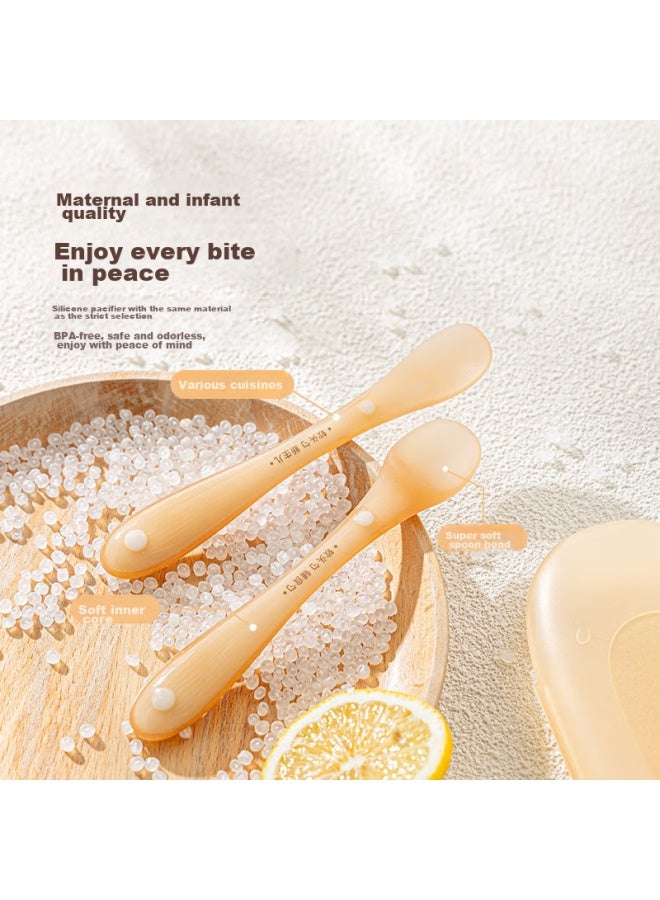 GRASEY Guangyi Silicone Spoon For Infants, Newborn Spoon, Baby Food Soft Spoon, Feeding Spoon, Fruit Puree Spoon, Children's Learning Spoon Gy7297 - Image 5