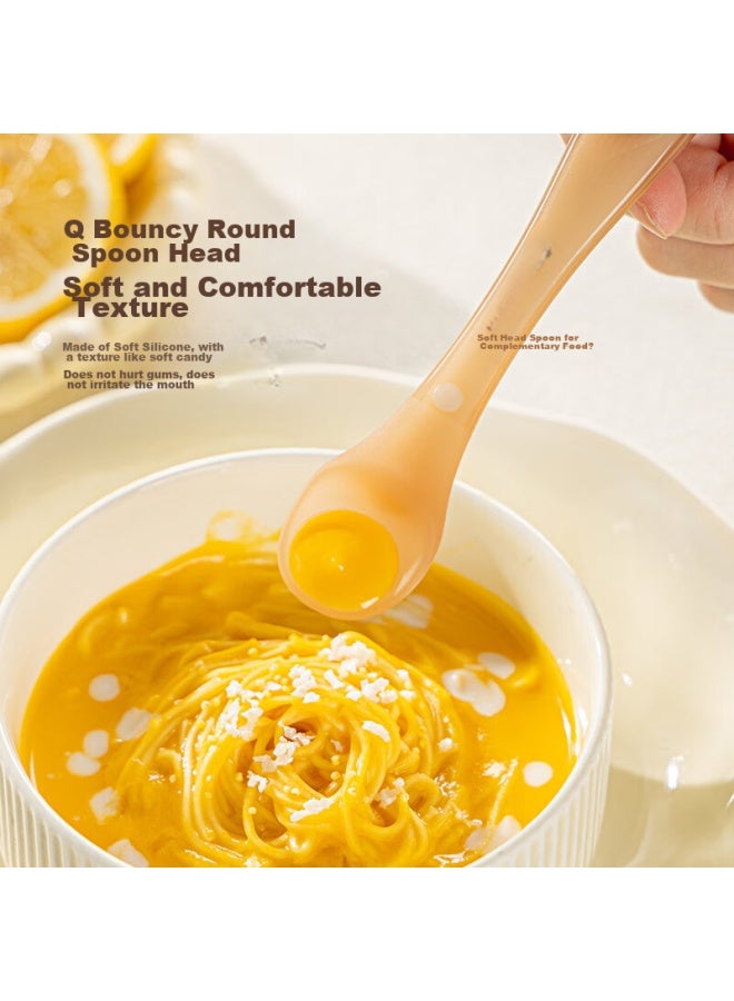 GRASEY Guangyi Silicone Spoon For Infants, Newborn Spoon, Baby Food Soft Spoon, Feeding Spoon, Fruit Puree Spoon, Children's Learning Spoon Gy7297 - Image 4