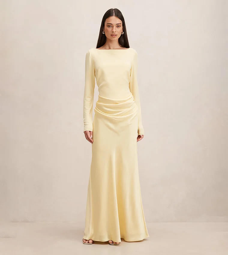 فورايفر نيو Briella Boat Neck Drape Maxi