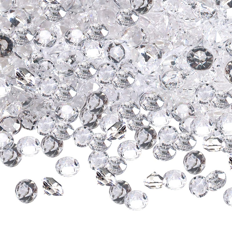 TOAOB THE ONE AND ONLY BABY TOAOB 5000 Pieces Clear Table Scatter Crystals Acrylic Diamonds Rhinestones 45mm for Table Decorations Wedding Decoration Bridal Shower Decoration
