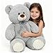 Toys Studio Giant Teddy Bear Stuffed Animal 36 inch Plush Bear Toy for Girlfriend Girls Kids Gifts Chrsitmas Valentines Day Birthday Baby Shower Decorations Grey - Image 2