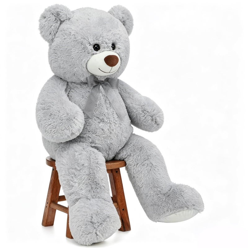 Toys Studio Giant Teddy Bear Stuffed Animal 36 inch Plush Bear Toy for Girlfriend Girls Kids Gifts Chrsitmas Valentines Day Birthday Baby Shower Decorations Grey - Image 3