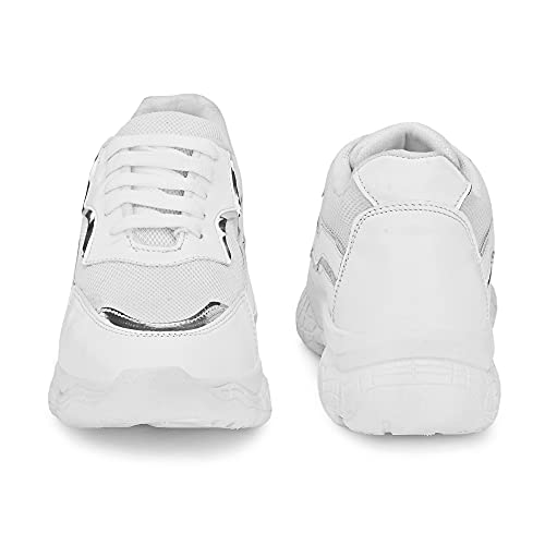 Amico Women's & Girls Sneakers Casual Shoes White - Image 4