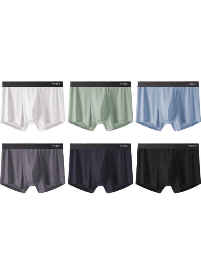 Madallo 5-Pack Men'S Underwear, Pure Cotton 7A Antibacterial Boxer Briefs, Breathable Large Size Men'S Shorts, Men'S Boxer Shorts - Image 2