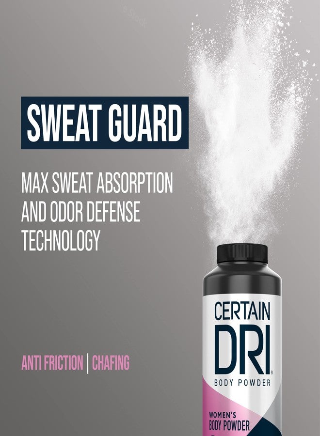 Certain Dri Women’s Body Powder - Talc-Free, Triple-Action Sweat, Odor, & Moisture Control - Anti-Chafing Calamine Formula - Doctor-Recommended for Sensitive Skin - 8 oz - Image 3