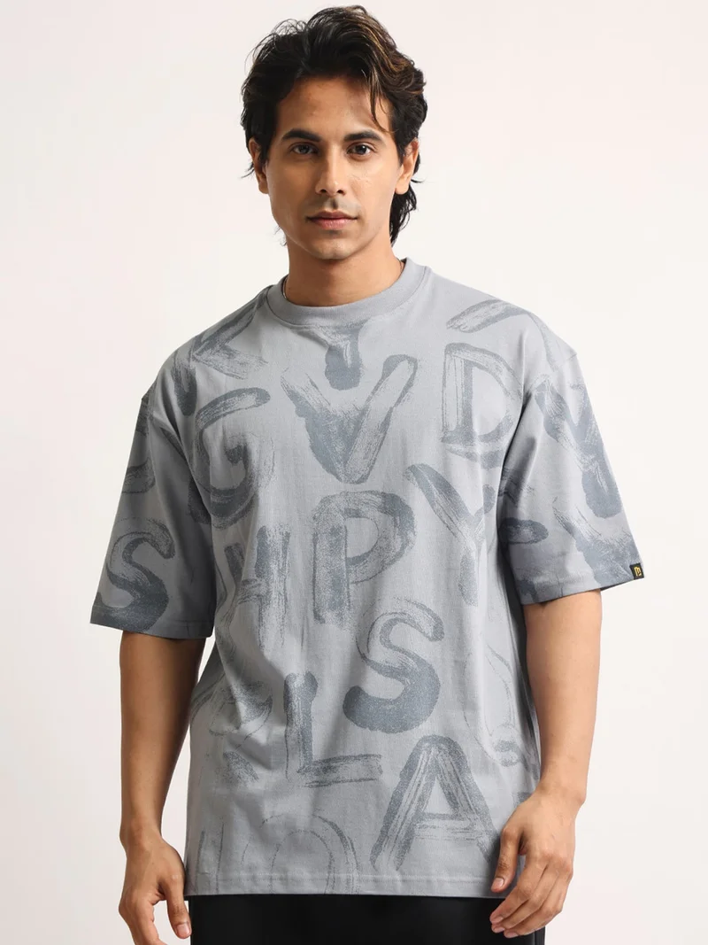 مانياك Maniac Mens Color Block Round Neck Half Sleeve Hunter Green and Cream Cotton Tshirt