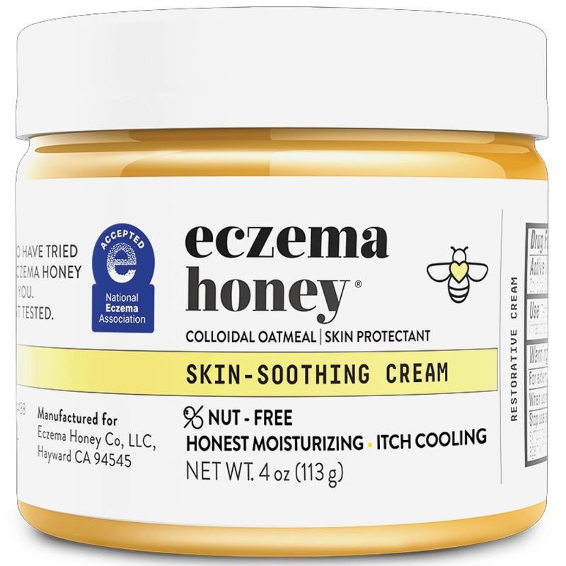 ECZEMA HONEY Nut-Free Original Skin-Soothing Cream - Honey Lotion For Dry & Sensitive Skin - Natural Eczema Cream for Adults & Kids - Itchy Relief Cream for Eczema, Psoriasis, Dermatitis & More (4 Oz) - Image 1