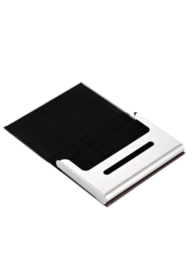 zoba Unisex Card Holder - Professional Design with Premium Metal Holder - Pocket Size - Black  - Image 5