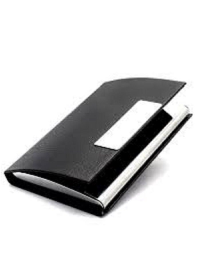 zoba Unisex Card Holder - Professional Design with Premium Metal Holder - Pocket Size - Black  - Image 2