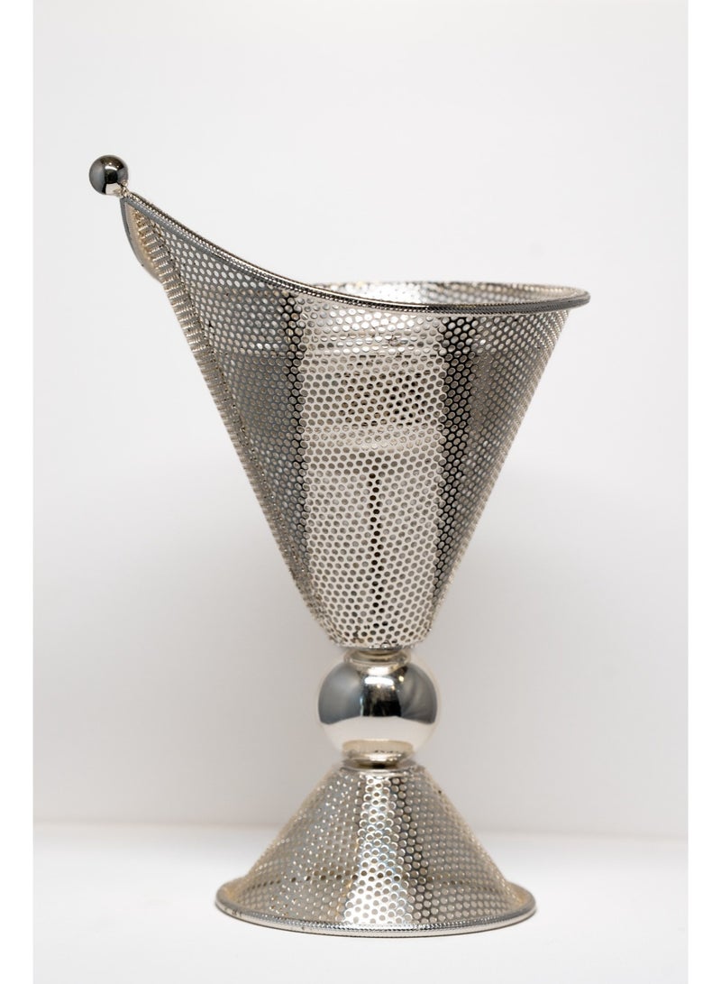 March Thirty Premium Silver Bakhoor Burner – Arabic Oud Mabkhara – Metal Incense Burner for Home & Majlis - Image 1
