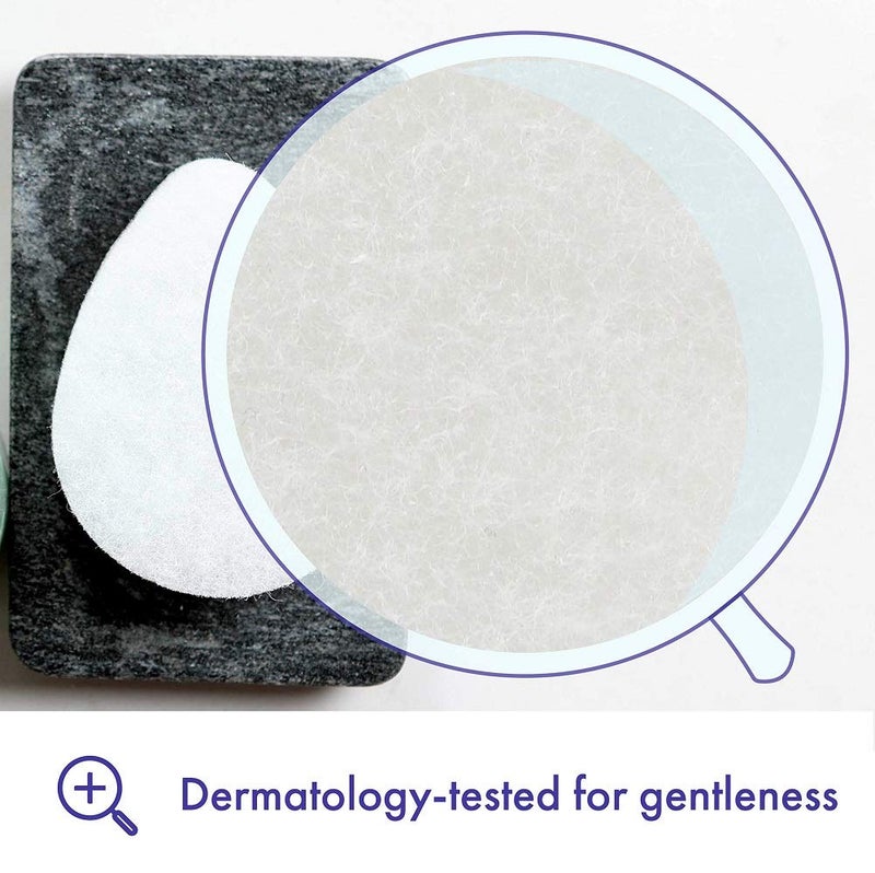 Buf-Puf Regular Facial Sponge, Dermatologist Developed, Removes Deep Down Dirt & Makeup that Causes Breakouts and Blackheads, Reusable, Exfoliating, White, 1 Count - Image 3