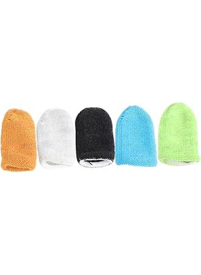 5Pcs Sweatproof Finger Covers For Mobile Gaming Comfortable Lightweight Spandex Sleeves - Image 1