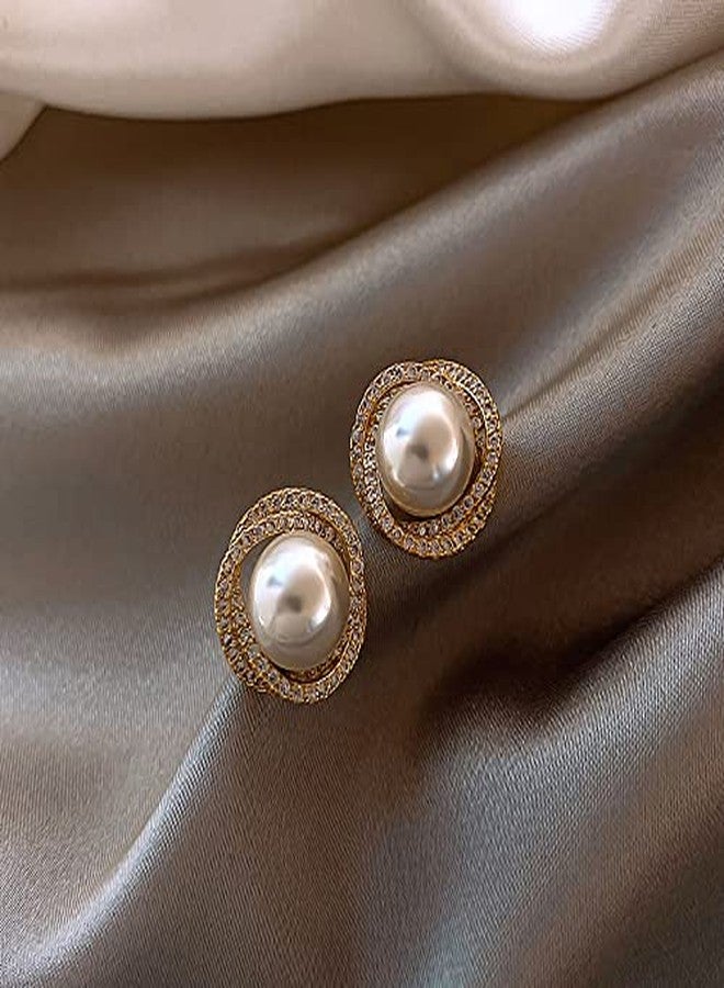 AMAAL Earrings For Women & Girls Stylish | Western Korean Earrings Bali | Butterfly| Stud Earrings Set for Women Moti Accessories Aesthetic | Fashion American Diamond AD CZ Gold Stud earinging 97 - Image 5