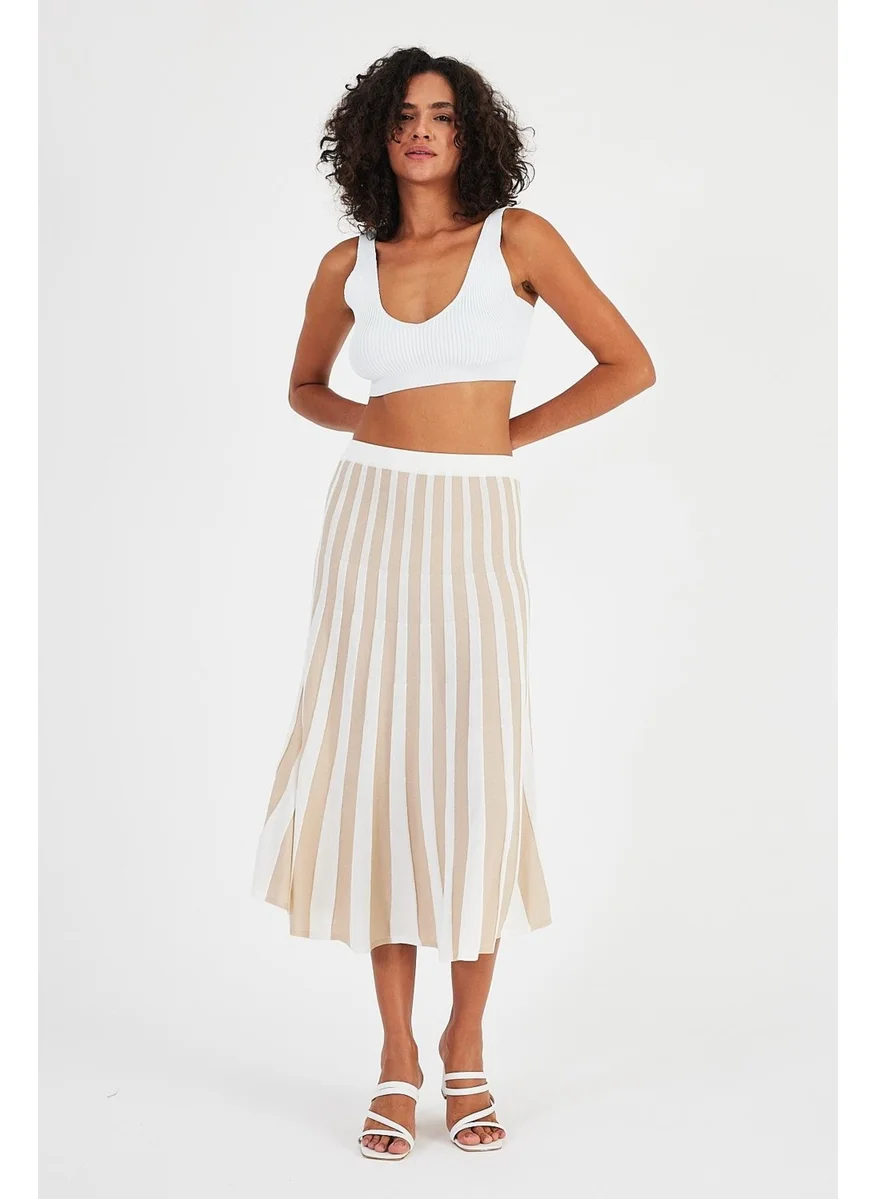 Alexander Gardi Pleated Knitwear SKIRT(A92496-S)