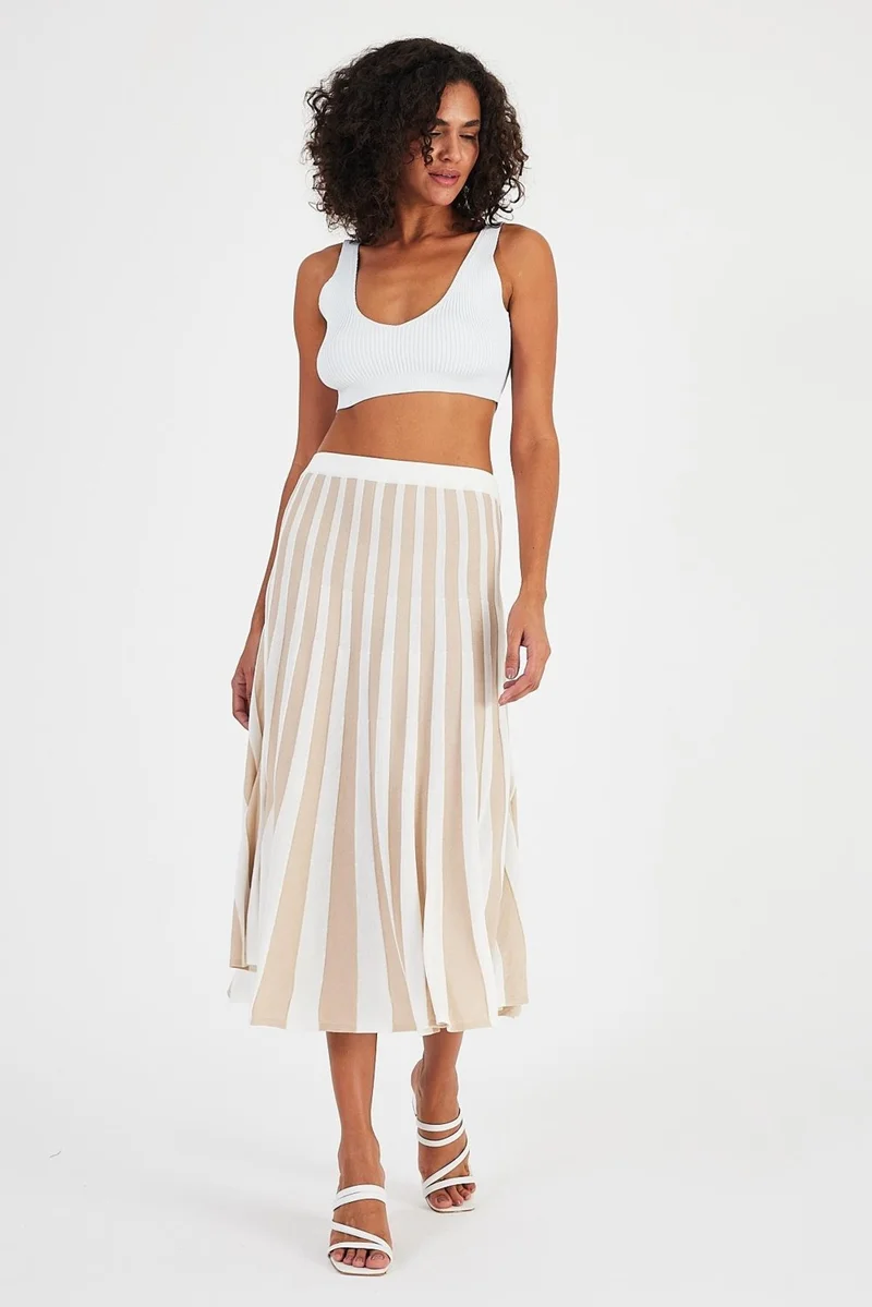 الكسندر جاردي Pleated Knitwear SKIRT(A92496-S)