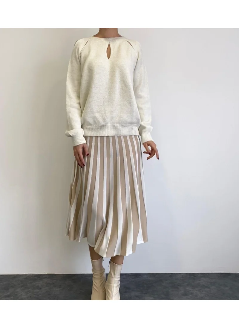 Alexander Gardi Pleated Knitwear SKIRT(A92496-S)