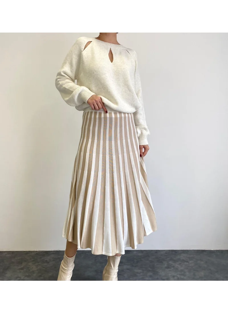 Alexander Gardi Pleated Knitwear SKIRT(A92496-S)