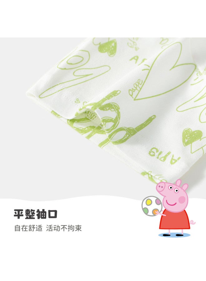 Peppa Pig summer 2025 Kids' Soft Cotton Moisture-wicking Breathable Short-sleeve T-shirt Infant Tee - Image 5