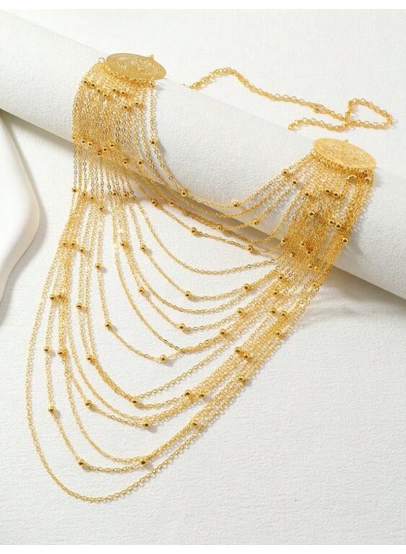 غولدماكس سلسال نسائي طويل شبيه بالذهب مطلي عيار 21 - Image 2