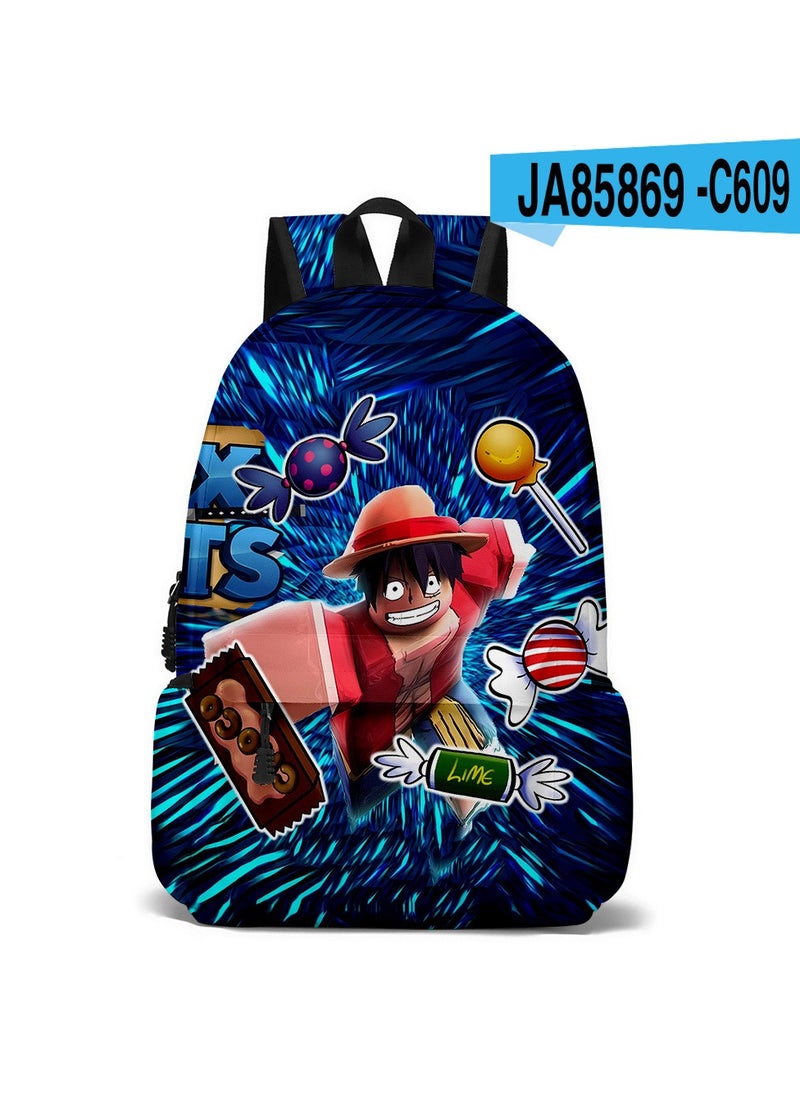 Blox Cartoon Backpack Student School Bag 