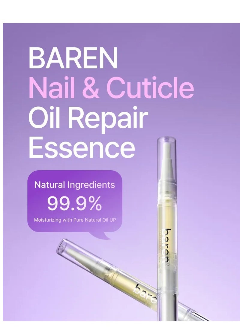Nail & Cuticle Oil Repair Essence Pen Easy Pen Type Strengthener For Damaged Nails Korean - Image 3