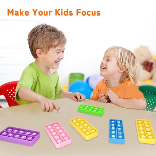 Anemeeoke 120 Ten Frame Popper Math Fidget Sensory Toys TenFrame Counting Toy for Toddler Educational Toy for Kids Classroom Group Learning ActivitiesPack of 10 - Image 5