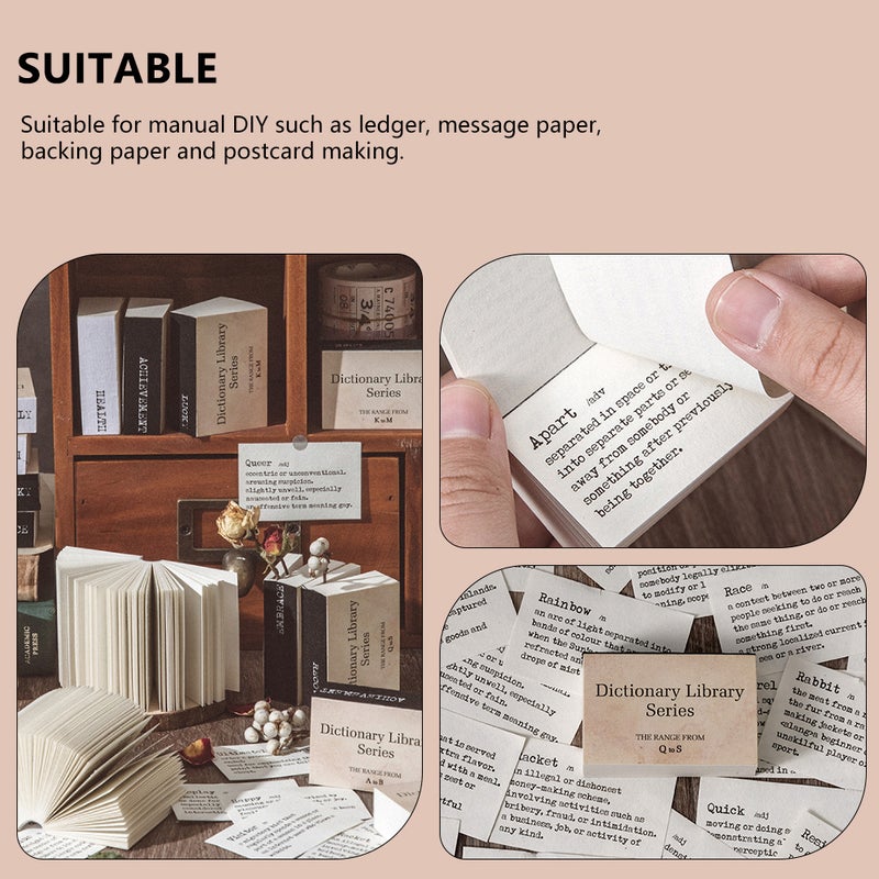 8 Books Word Themed Diy Backing Papers Vintage Diy Materials Paper Journal Decor Papers ( Assorted style) - Image 4