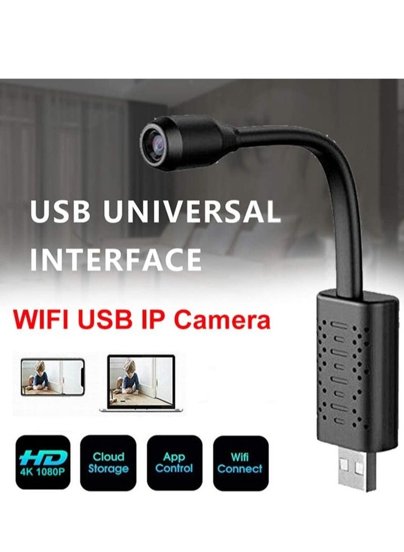 Portable Wifi Security Camera Smart Mini Wireless USB IP Camera Flexible 360 Degree Loop Video Motion Detection Camera (Black) Electronics - Image 3