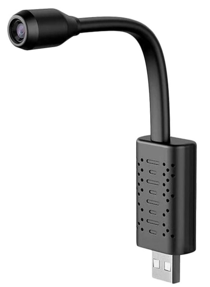 Portable Wifi Security Camera Smart Mini Wireless USB IP Camera Flexible 360 Degree Loop Video Motion Detection Camera (Black) Electronics - Image 1