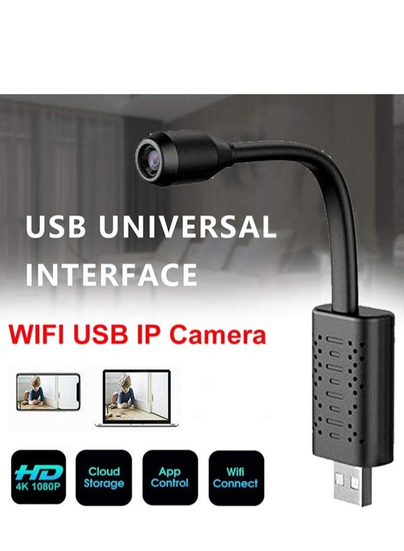 Portable Wifi Security Camera Smart Mini Wireless USB IP Camera Flexible 360 Degree Loop Video Motion Detection Camera (Black) Electronics - Image 5