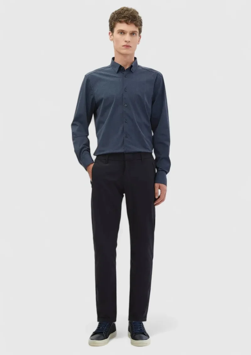 رامسي بنطال رياضي محبوك باللون الأزرق الداكن بقصة مريحة