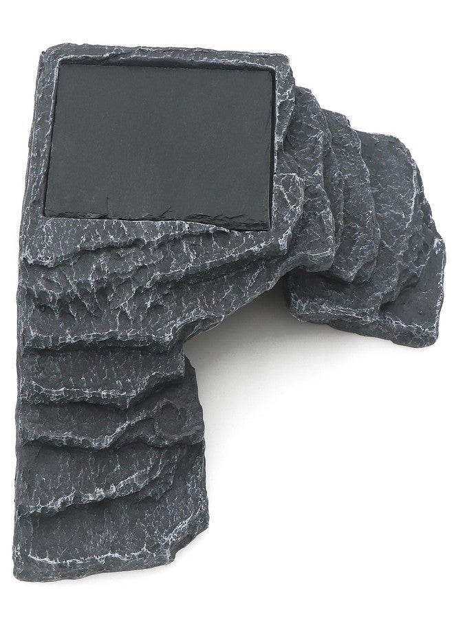 AQUA KT Reptile Basking Platform with Climbing Ramp Ledge Turtle Dock Resting Rock for Bearded Dragon Leopard Crested Gecko Lizard Hide Cave Amphibian Decoration - Image 2