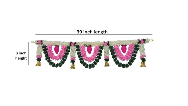 afarza Toran for Main Door Latest Home Decoration Entrance Hanging Plastic Lotus Bell Handmade Bandarwal Gift Item - Image 5