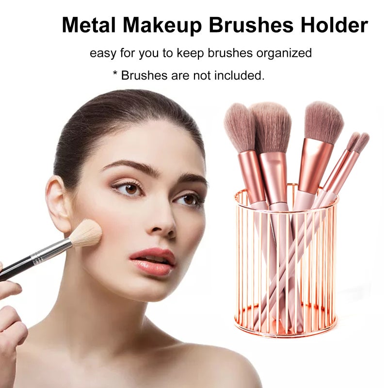 Metal Nail Pen Holder Makeup Brushes Stand Eyebrow Pen Lipsticks Lip Gloss Holder Nail Art Painting Pen Rack Organizer Nail Tool - Image 2