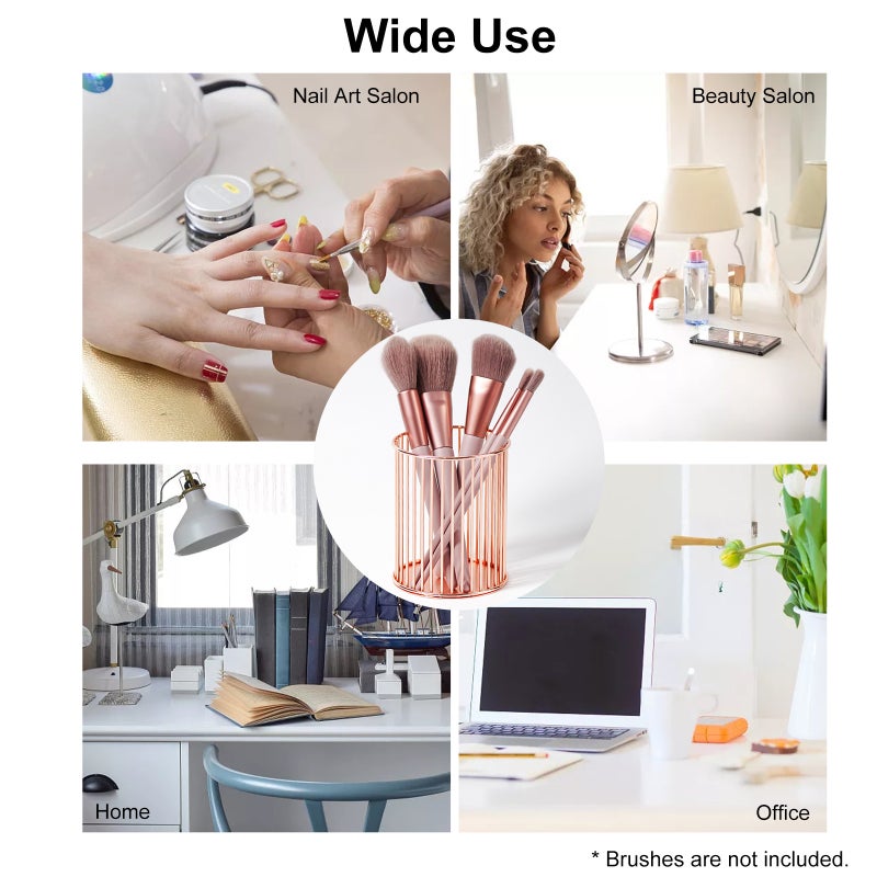 Metal Nail Pen Holder Makeup Brushes Stand Eyebrow Pen Lipsticks Lip Gloss Holder Nail Art Painting Pen Rack Organizer Nail Tool - Image 3