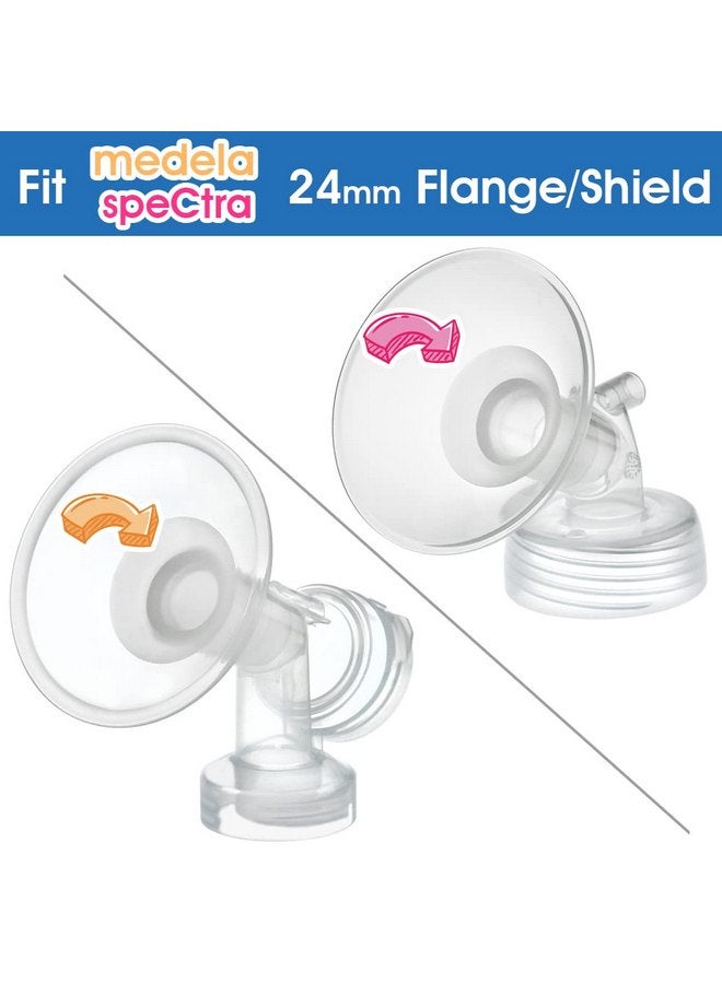 ماي موم حشوات Maymom Flange مقاس 15 مم متوافقة مع Medela، ودروع/شفاه Spectra مقاس 24 مم، وكوب Momcozy/Willow القابل للارتداء. متوافقة مع Medela Freestyle، وHarmony، لتقليل 24 مم إلى 15 مم؛ قطعتان/لكل قطعة - Image 5