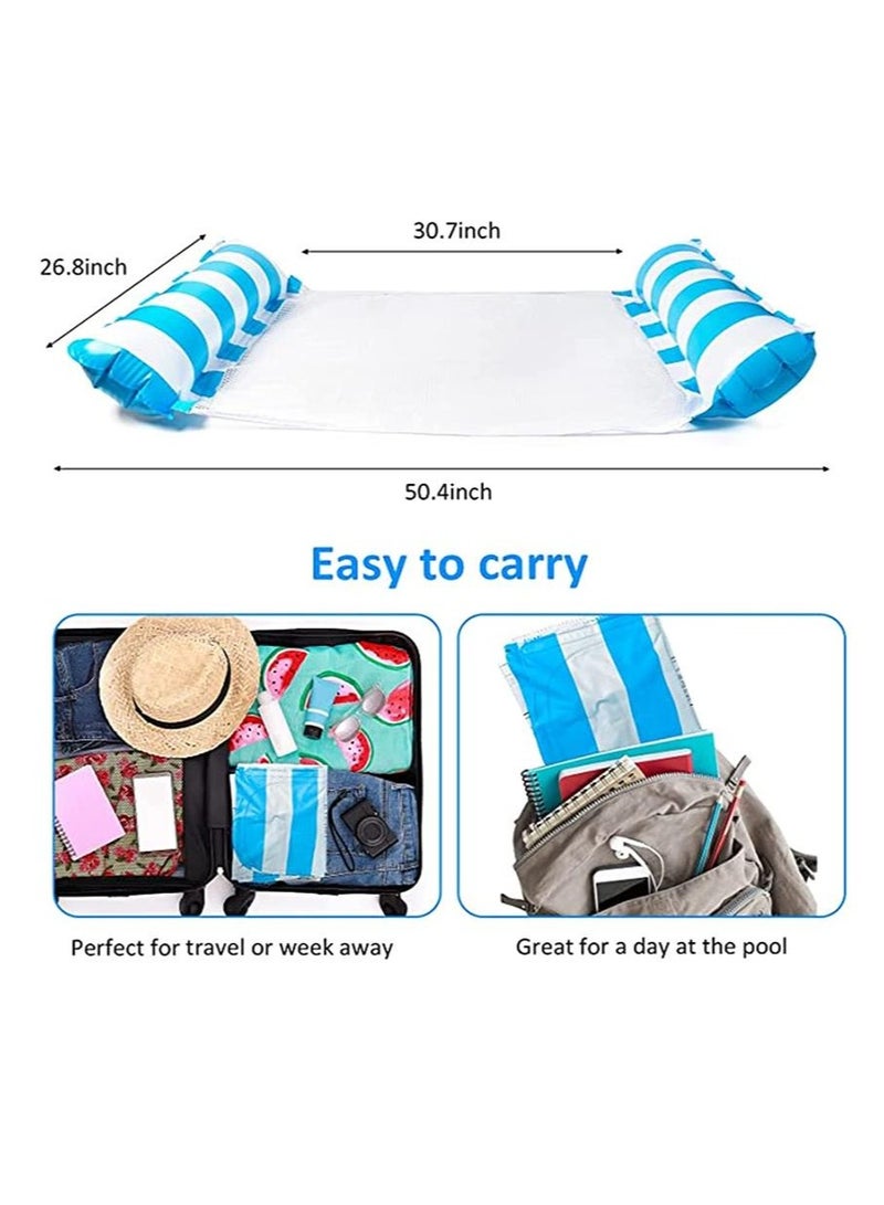 Soofam Multi-Purpose Swimming Pool Hammock Floats 2 Piece 4 in 1 Set for Outdoor Water Relaxation and Home Use - Image 4
