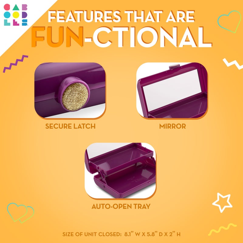 Caboodles Women's Makeup Case, Mustard - Image 2
