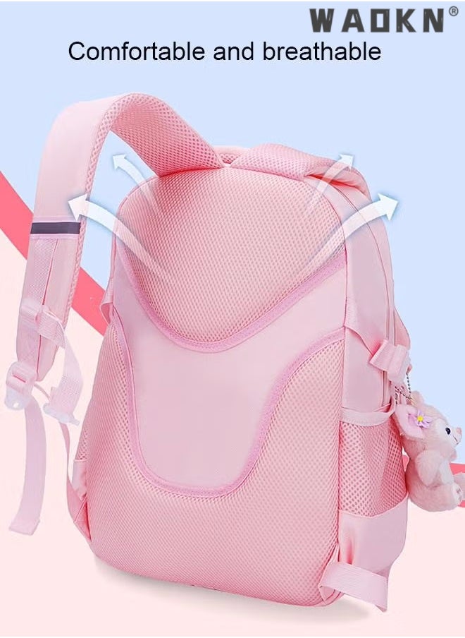 WAOKN - Girls School Backpacks Book Bag with Compartments for Teen Girl Kid Students Elementary School Kids' School Bag Anti Theft Women Casual Daypack - Image 1