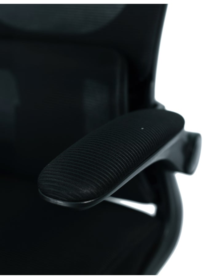 Switch - Ergonomic Home Office Chair, With Swivel Function, Height Adjustable, Breathable Mesh Fabric, Easy Assembly, Reliable and Durable, Black - Image 1