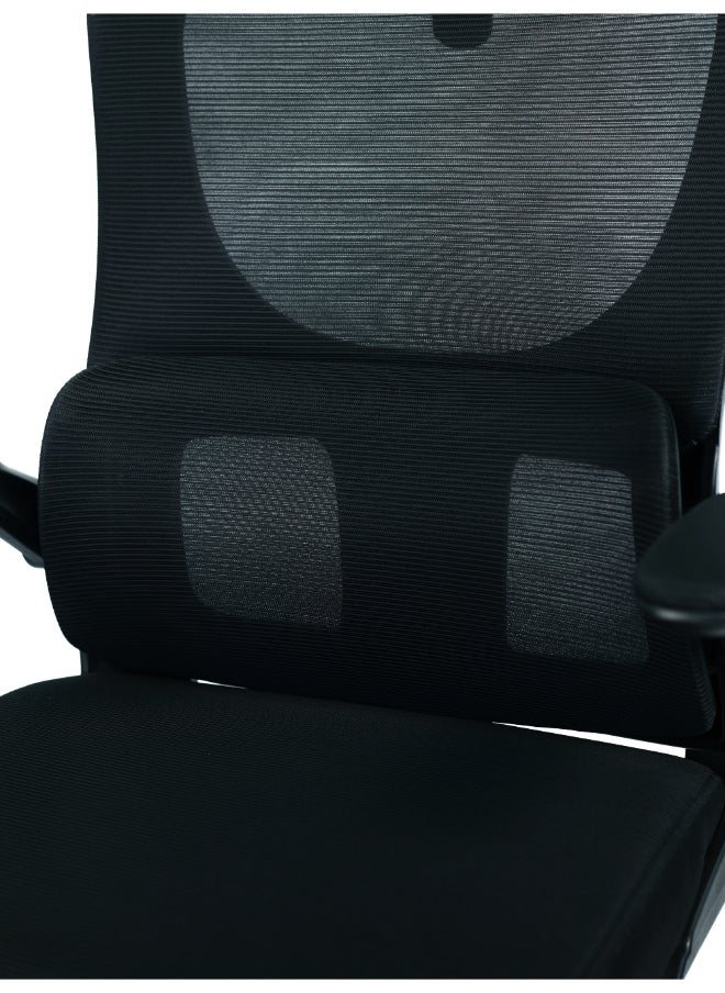 Switch - Ergonomic Home Office Chair, With Swivel Function, Height Adjustable, Breathable Mesh Fabric, Easy Assembly, Reliable and Durable, Black - Image 1