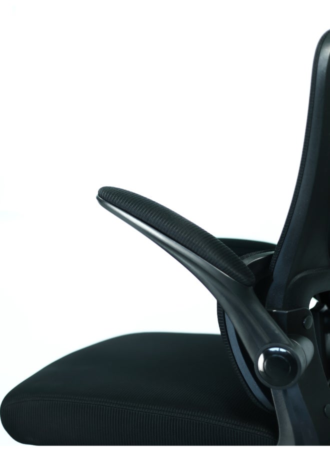 Switch - Ergonomic Home Office Chair, With Swivel Function, Height Adjustable, Breathable Mesh Fabric, Easy Assembly, Reliable and Durable, Black - Image 1