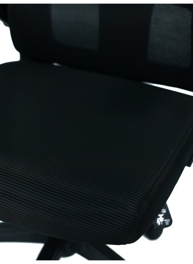 Switch - Ergonomic Home Office Chair, With Swivel Function, Height Adjustable, Breathable Mesh Fabric, Easy Assembly, Reliable and Durable, Black - Image 1