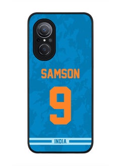 Stylizedd Rugged Black Edge Case for Huawei Nova 9 SE , Slim fit Soft Case Flexible Rubber Edges Thin Cover - Player Name - Sanju Samson, Jersey Number- 9  - Image 1