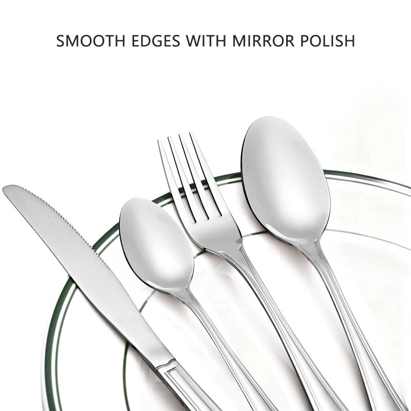 OTTO KONING Frankfurt Cutlery Set for 4, 16 Piece Stainless Steel Silver - Image 3
