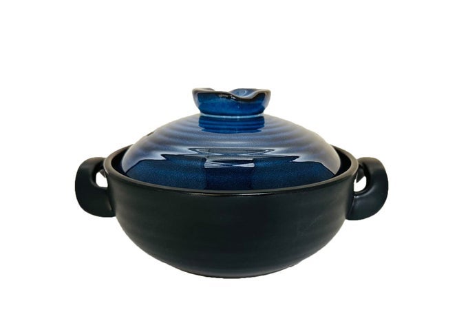 CERAMICCLAY COOKING POT JAPANESE DONABE CHINESE CERAMICCASSEROLEEARTHEN POT COOKWARE STEW POT STOCKPOT WITH LID SMALL STEAM BLUE 15L16QT